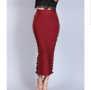 HERA BANDAGE MIDI SKIRT